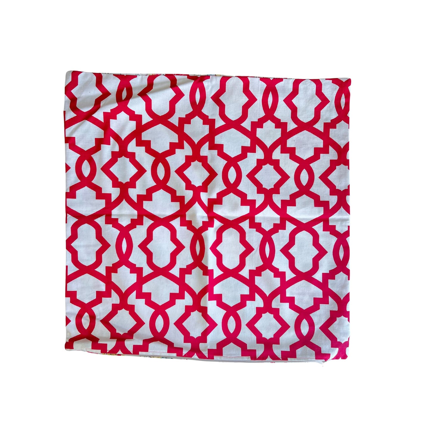 Pink Floral Print Cotton Scatter Cushion 60 x 60cm