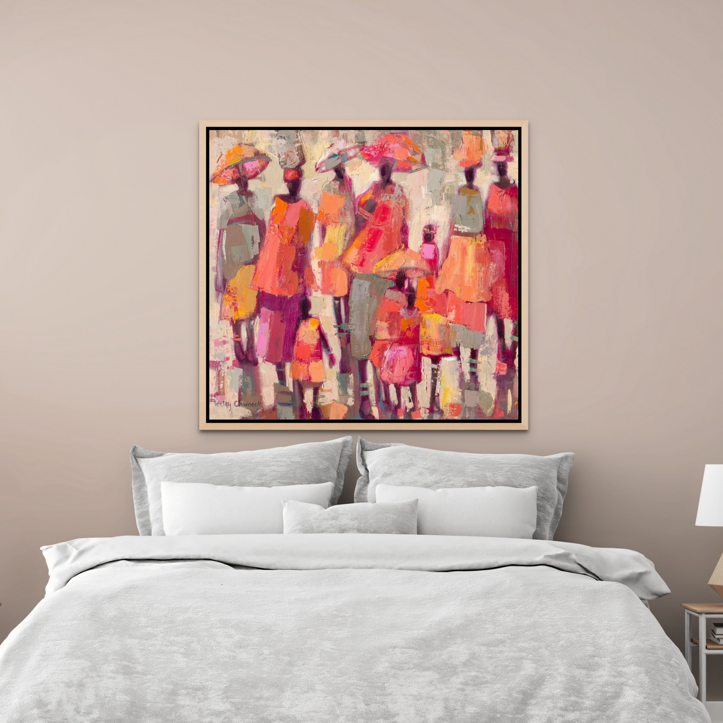 Abstract Women in the Sun Canvas Print