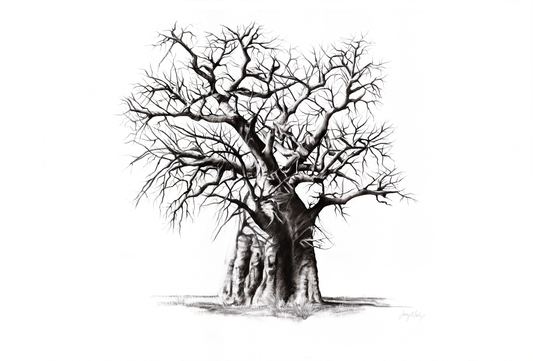 Baobab Canvas Print | African Landscape Art | Ruthanne Collection