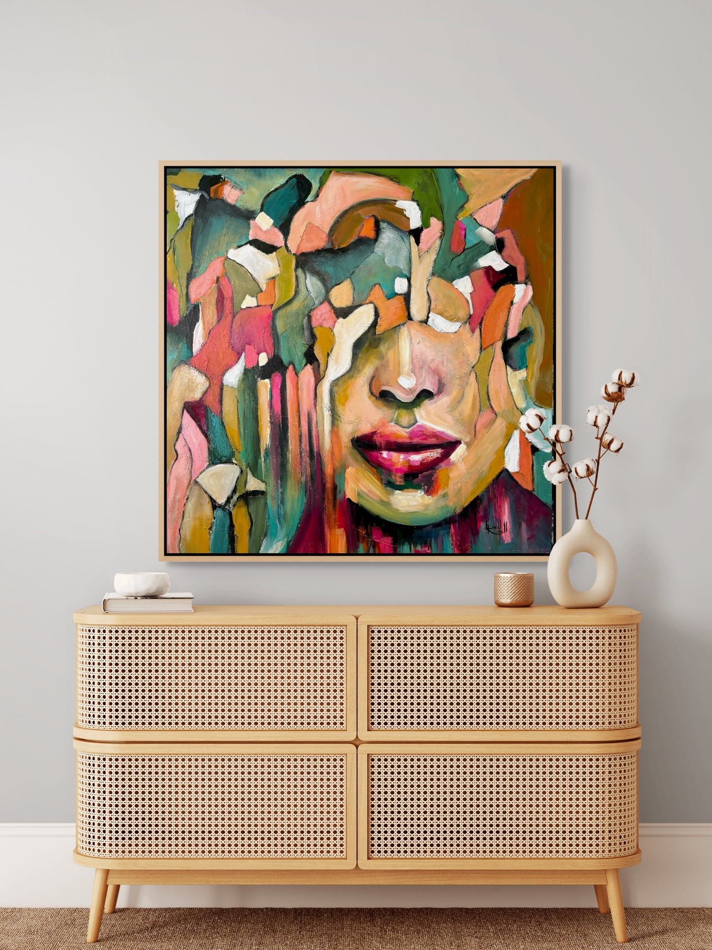 Beauty Fragmented Canvas Print