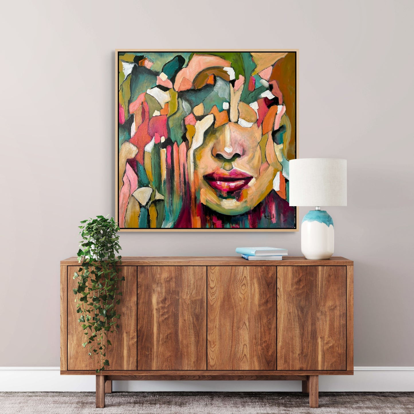 Beauty Fragmented Canvas Print