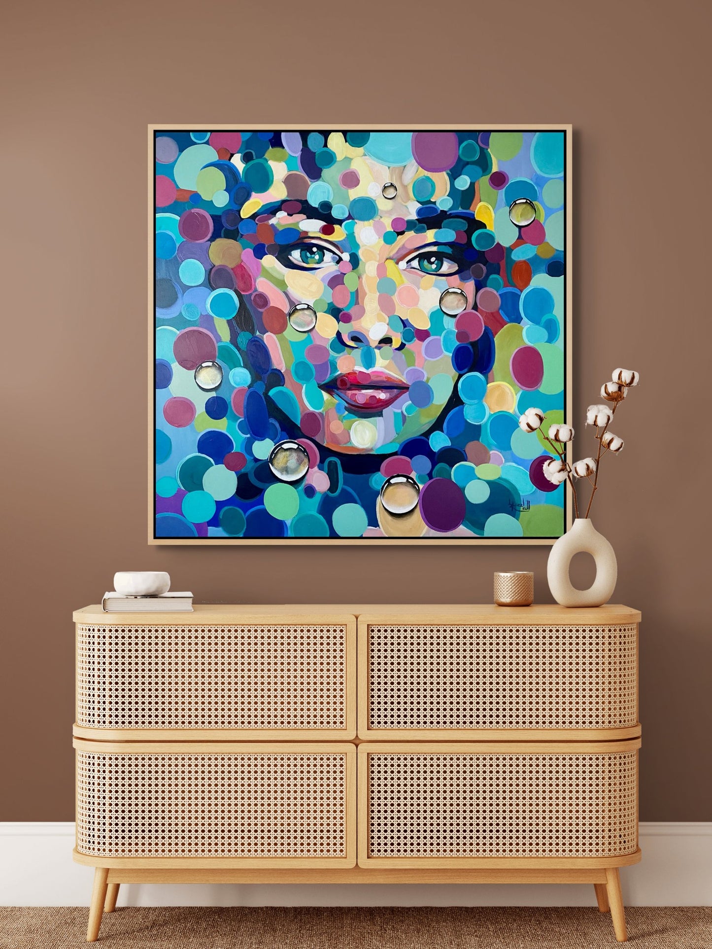 Beauty From Bubbles Canvas Print