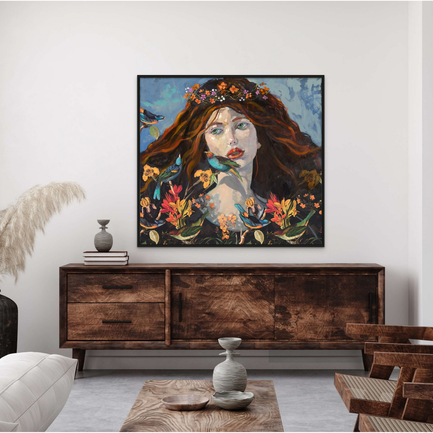 Bird Song Canvas Print | Nature-Inspired Art | Ruthanne Collection