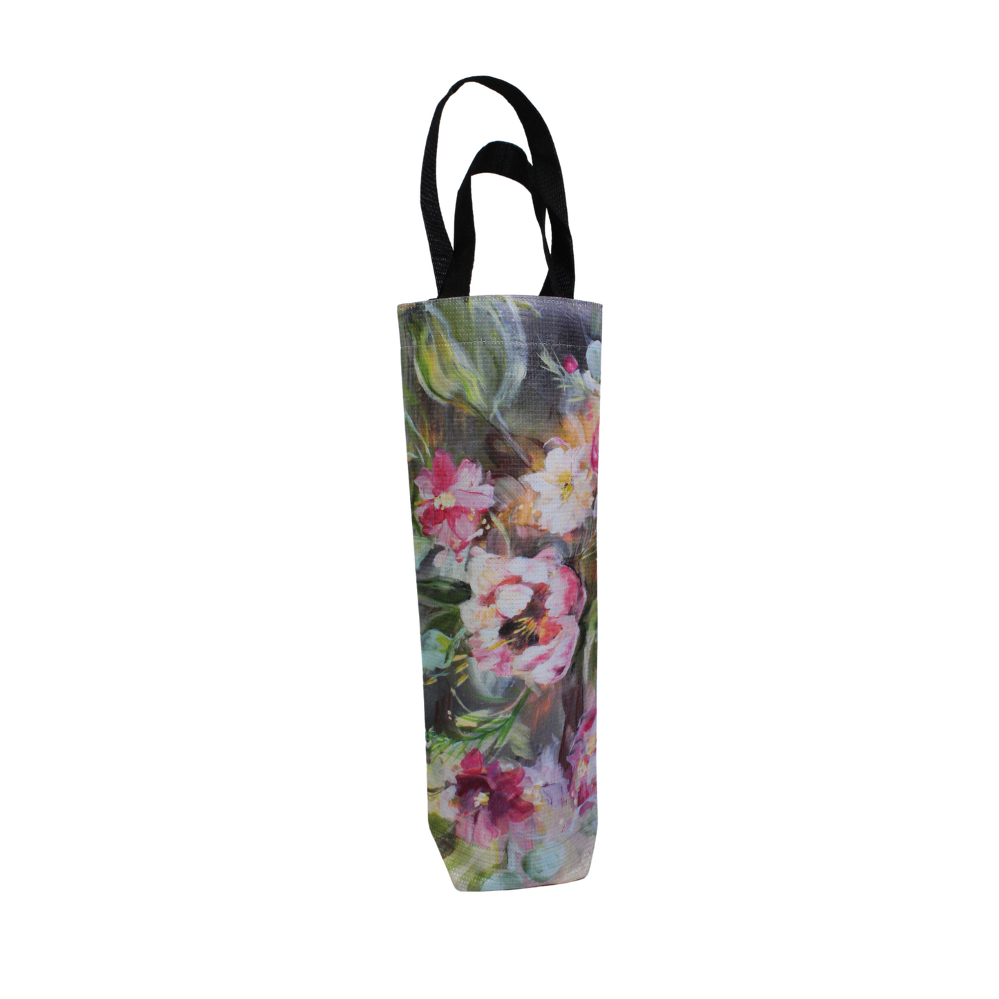 Pink Blossom Wine Bag - Kim Black - Ruthanne Collection