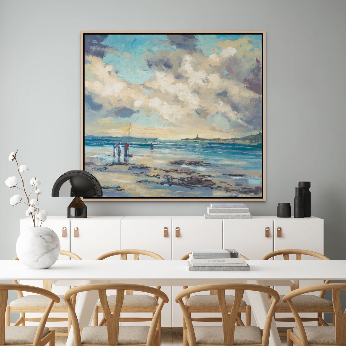 Cloudy Skies Canvas Print on Wall - Kim Black - Ruthanne Collection