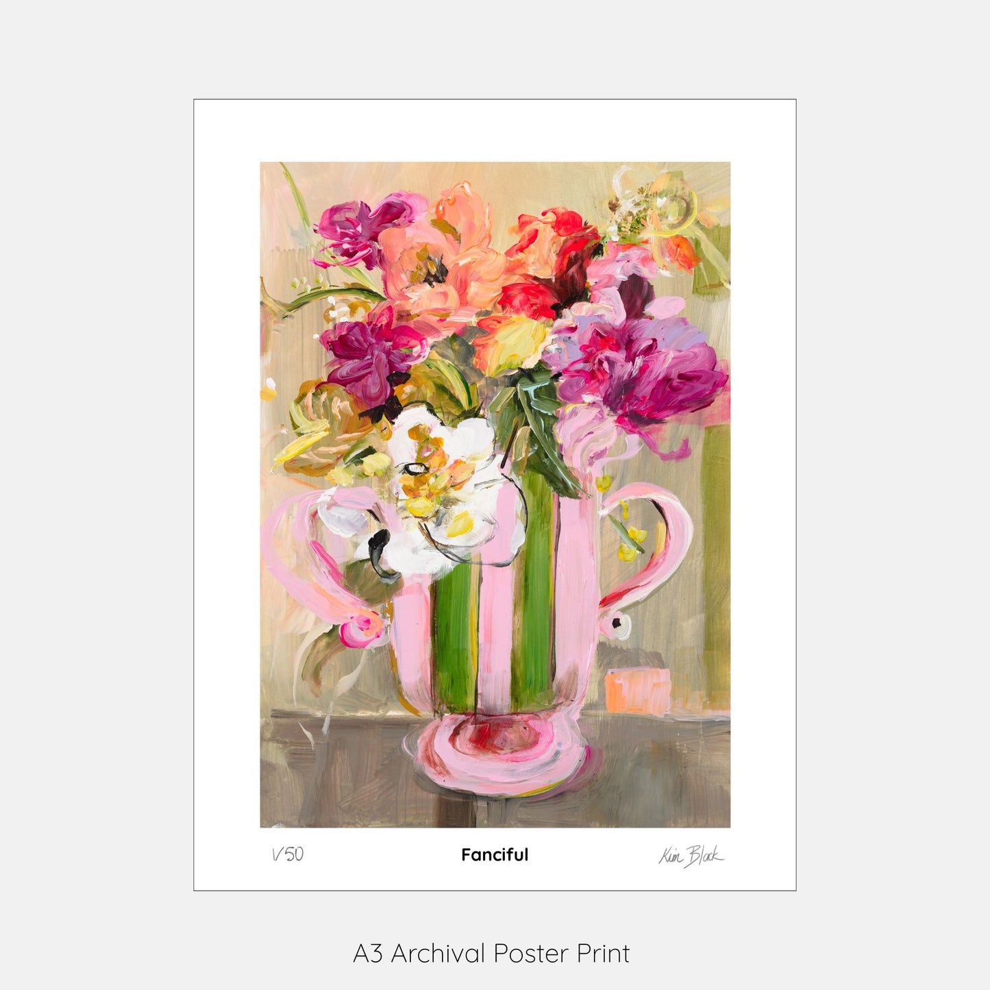 Fanciful - Limited Edition Signed Poster Print by Kim Black