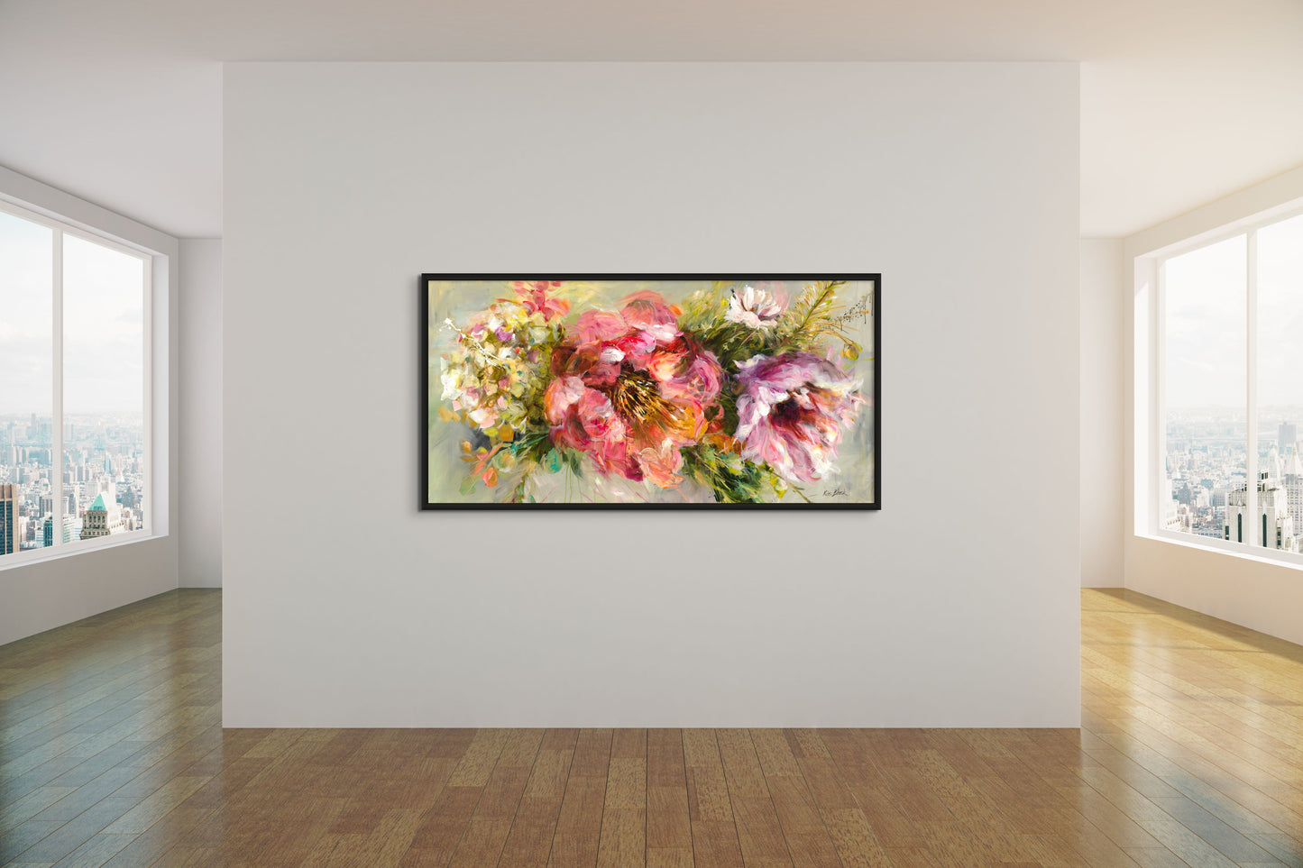 Floriography on Wall - Kim Black - Ruthanne Collection