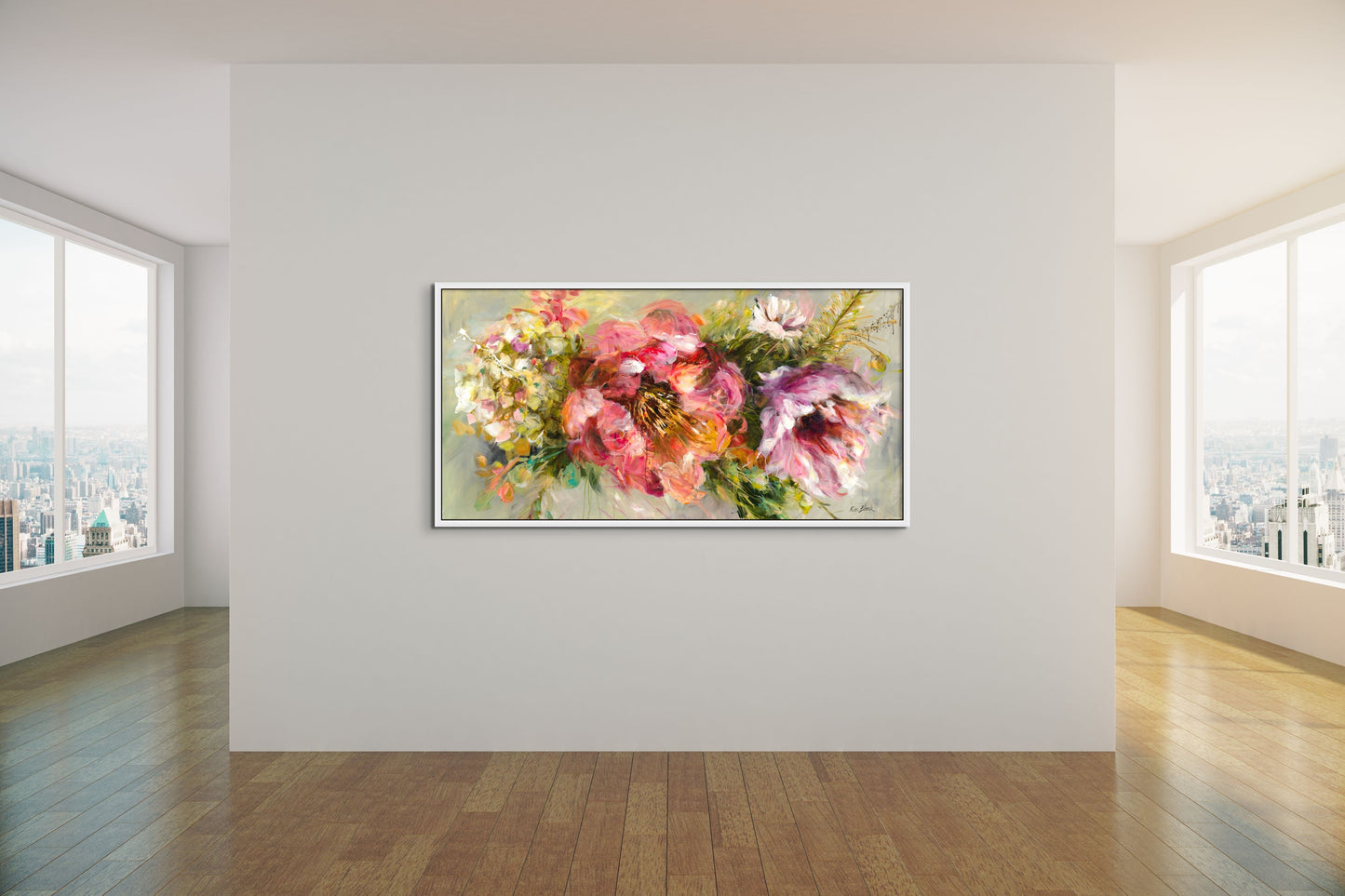 Floriography on Wall - Kim Black - Ruthanne Collection