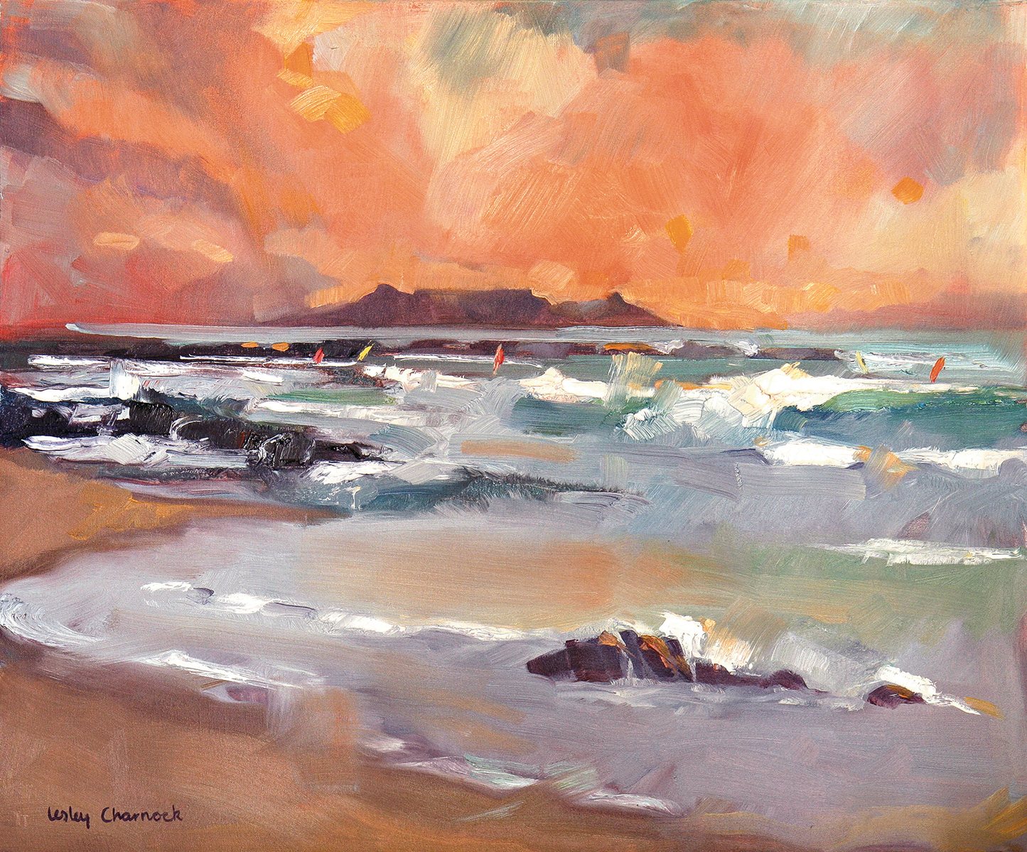 Table Mountain Sunset - Lesley Charnock - Ruthanne Collection