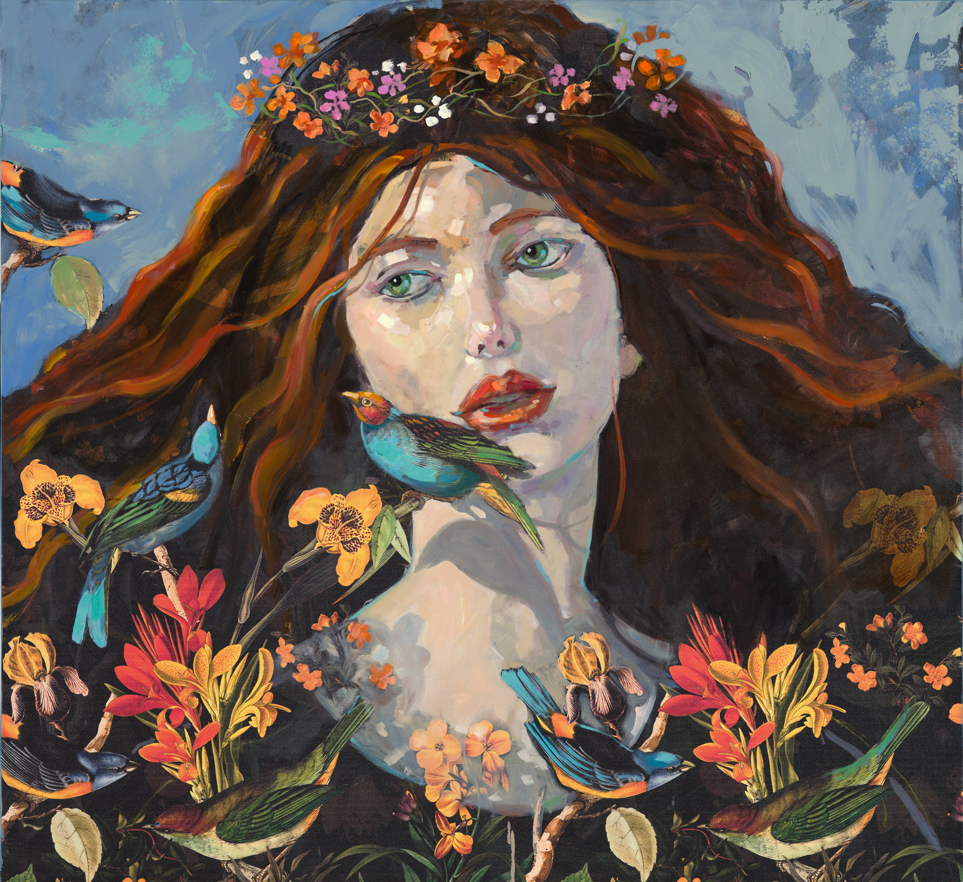 Bird Song Canvas Print | Nature-Inspired Art | Ruthanne Collection