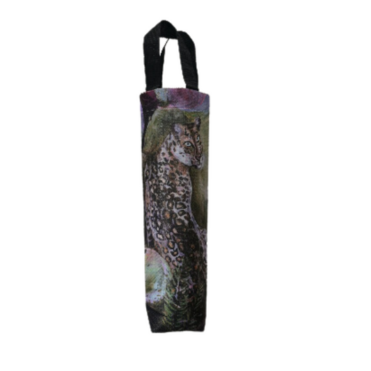 Leopard Wine Bag - Kim Black - Ruthanne Collection