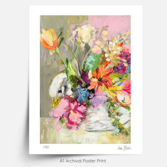 My Swan - Limited Edition Signed Poster Print by Kim Black