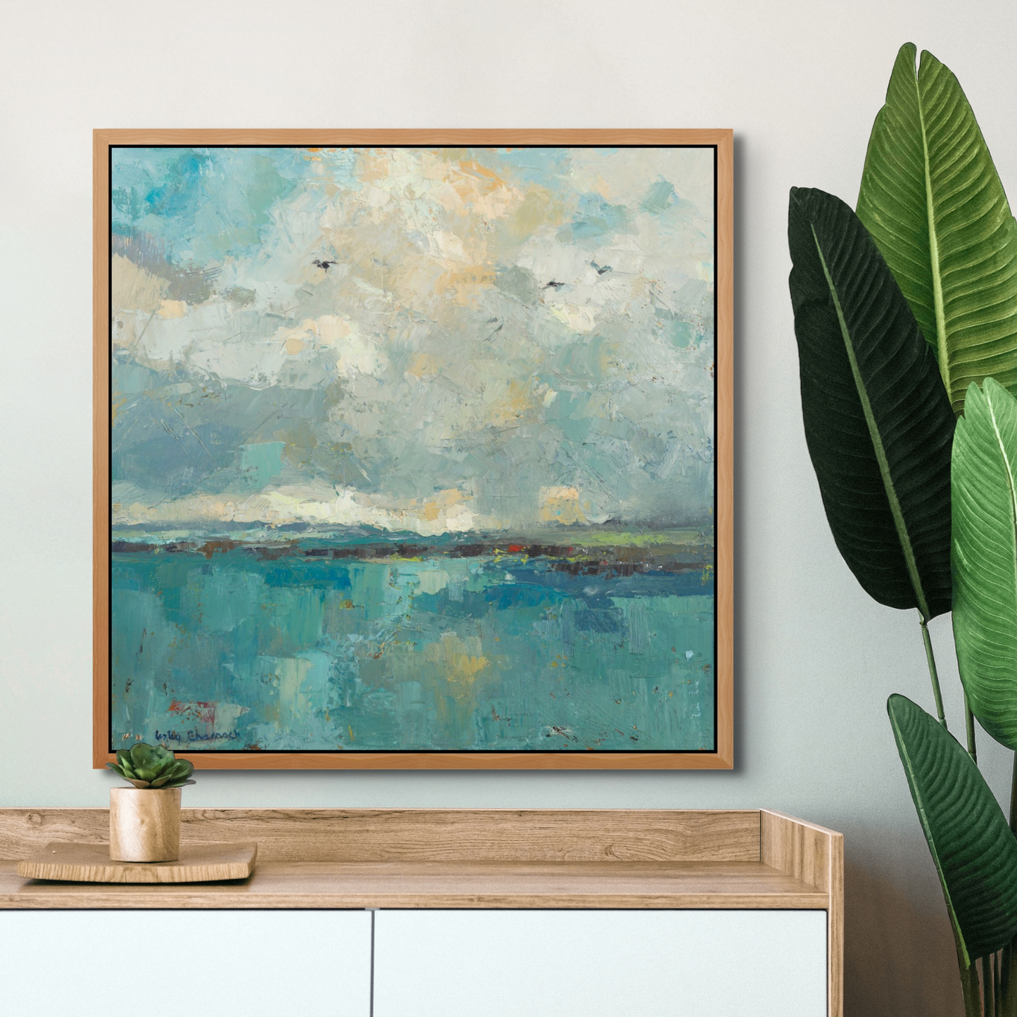 Red Beach House Canvas on Wall - Lesley Charnock - Ruthanne Collection