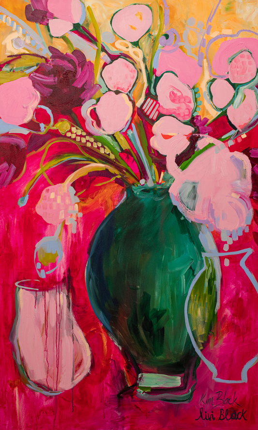 Colour Collab Canvas Print - Kim Black - Ruthanne Collection