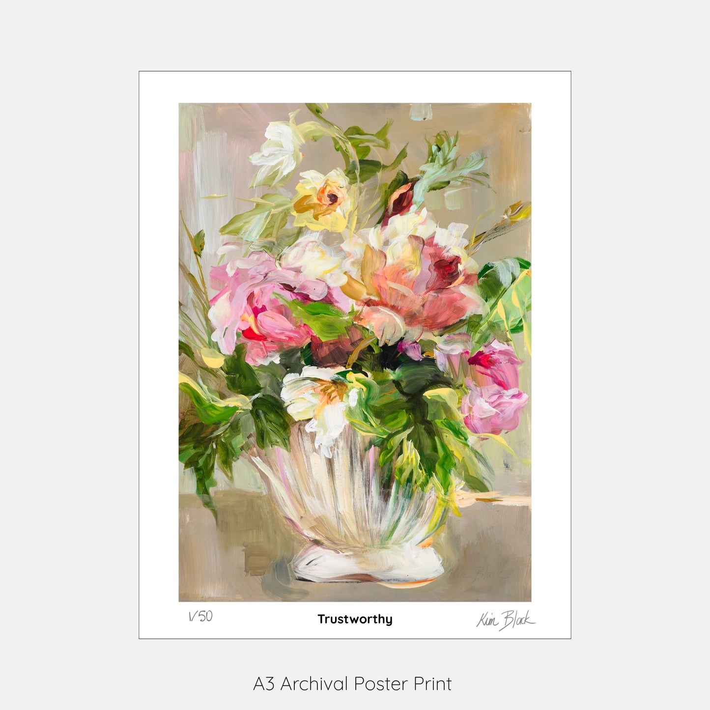 Trustworthy - Limited Edition Signed Poster Print by Kim Black