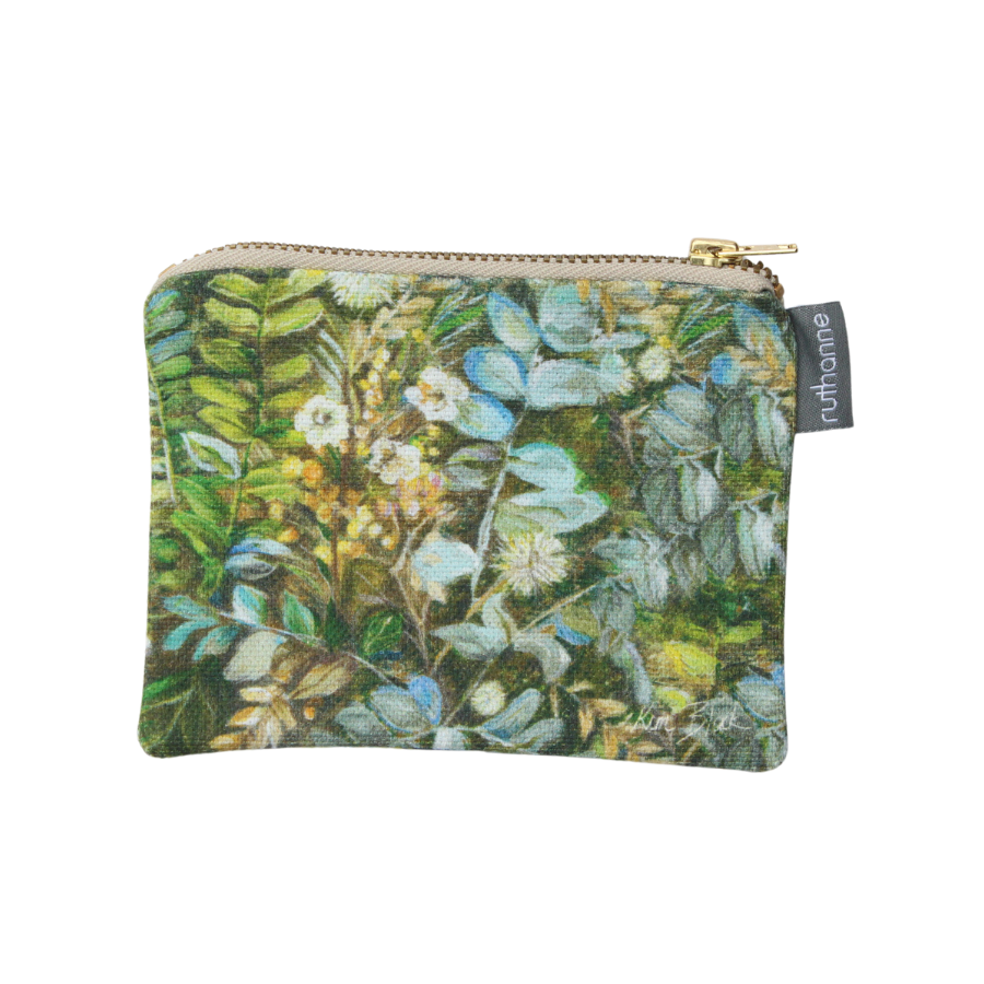 Botanical Cotton Coin Purse