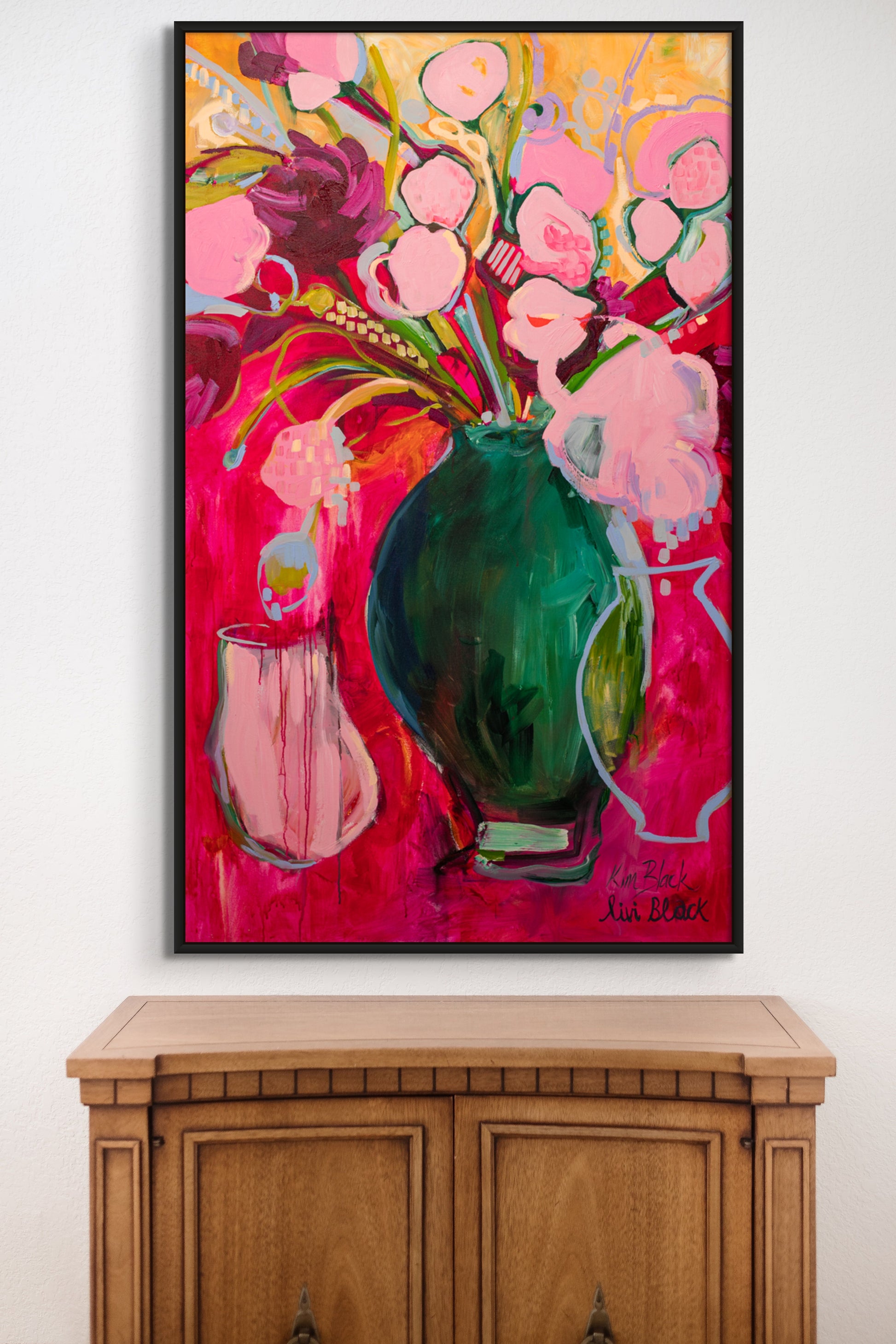 Colour Collab Canvas Print - Kim Black - Ruthanne Collection