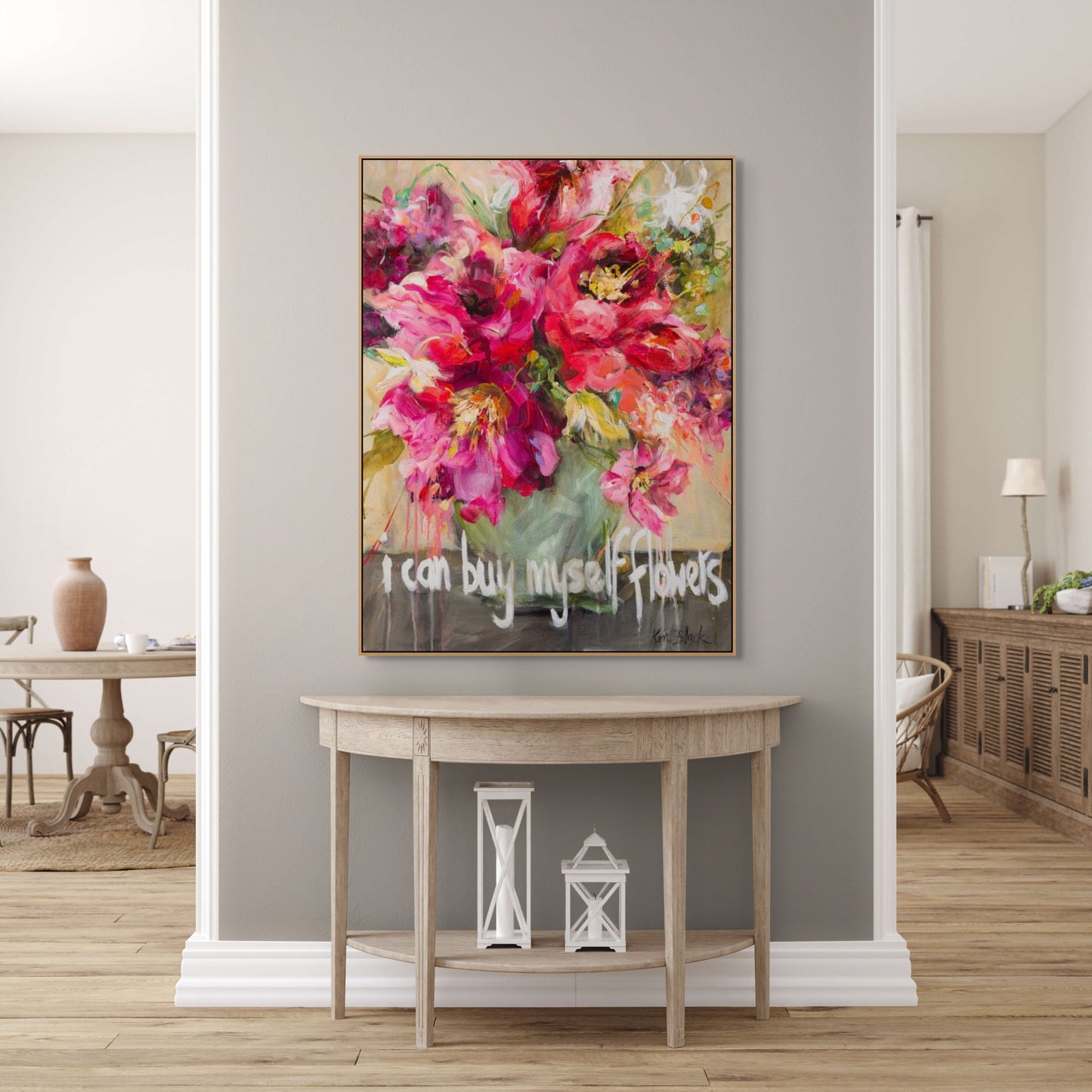 I Can Buy Myself Flowers Canvas Print