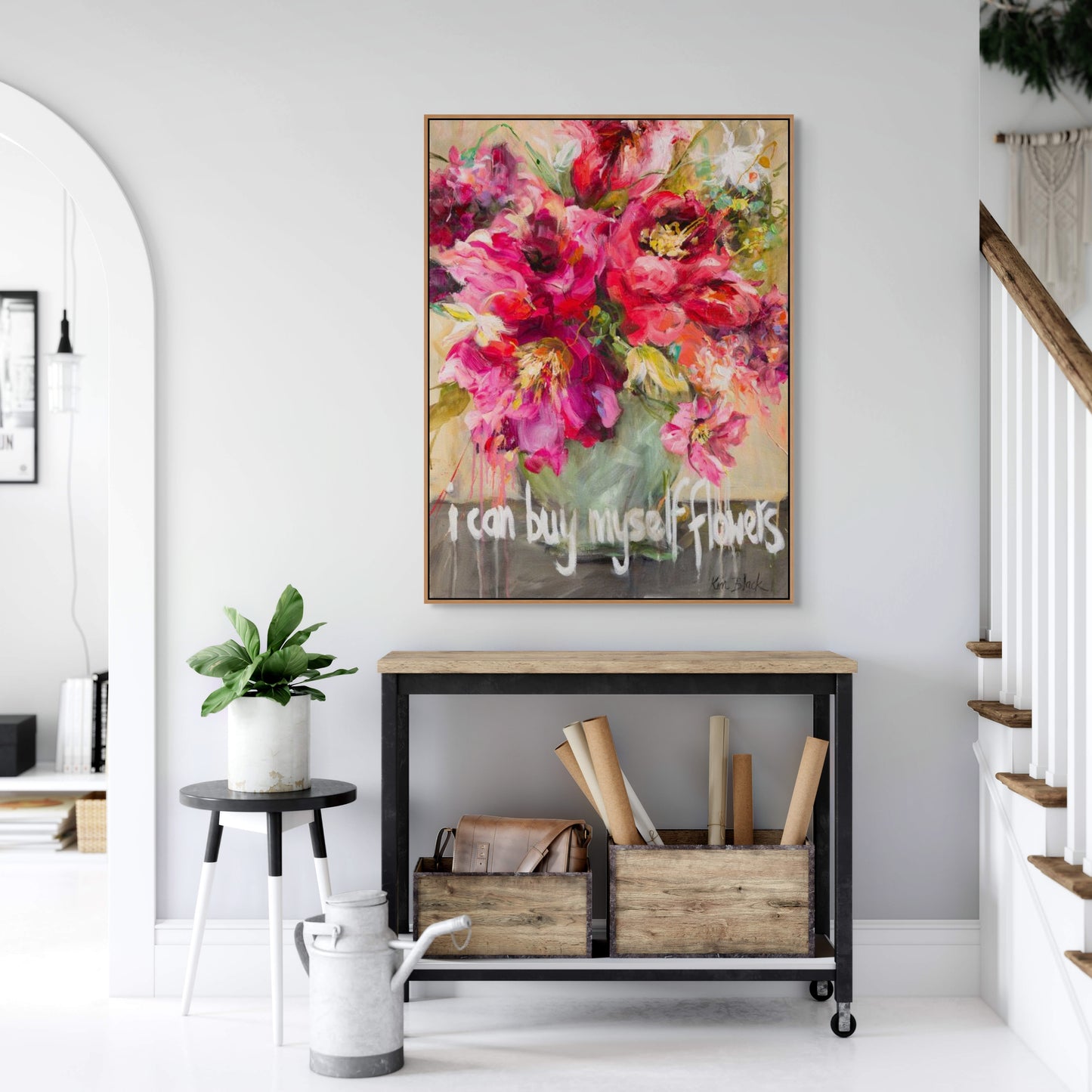 I Can Buy Myself Flowers Canvas Print