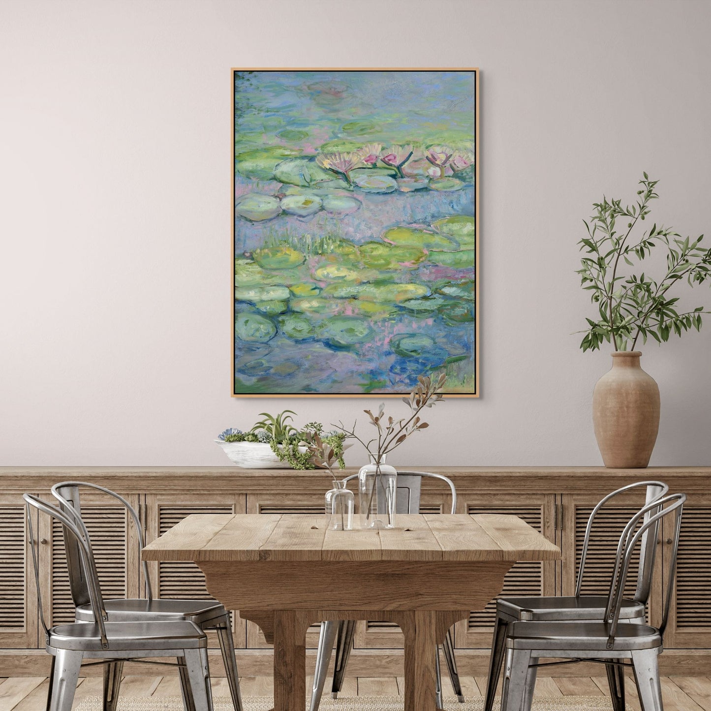 Water Lillies - Purity Canvas Print