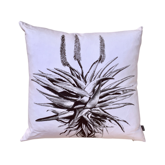 Aloe Print Cotton Scatter Cushion 60 x 60cm