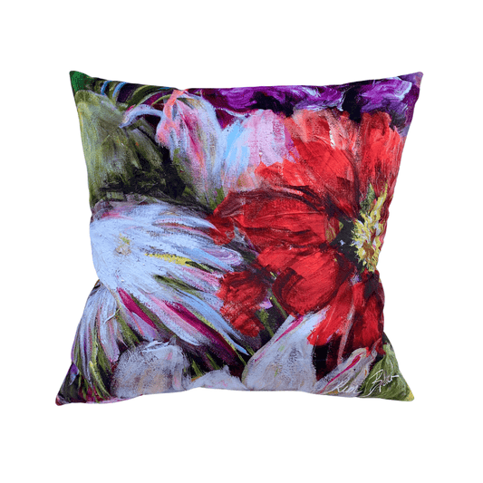 Living in Colour Velvet Cushion - Kim Black - Ruthanne Collection