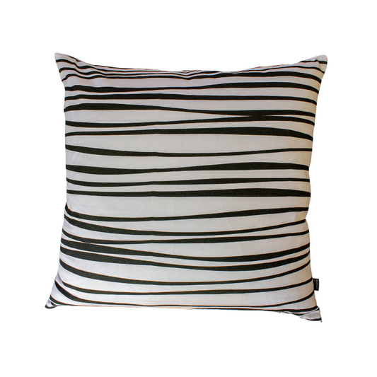Abstract Linear Print Cotton Scatter Cushion 60 x 60cm