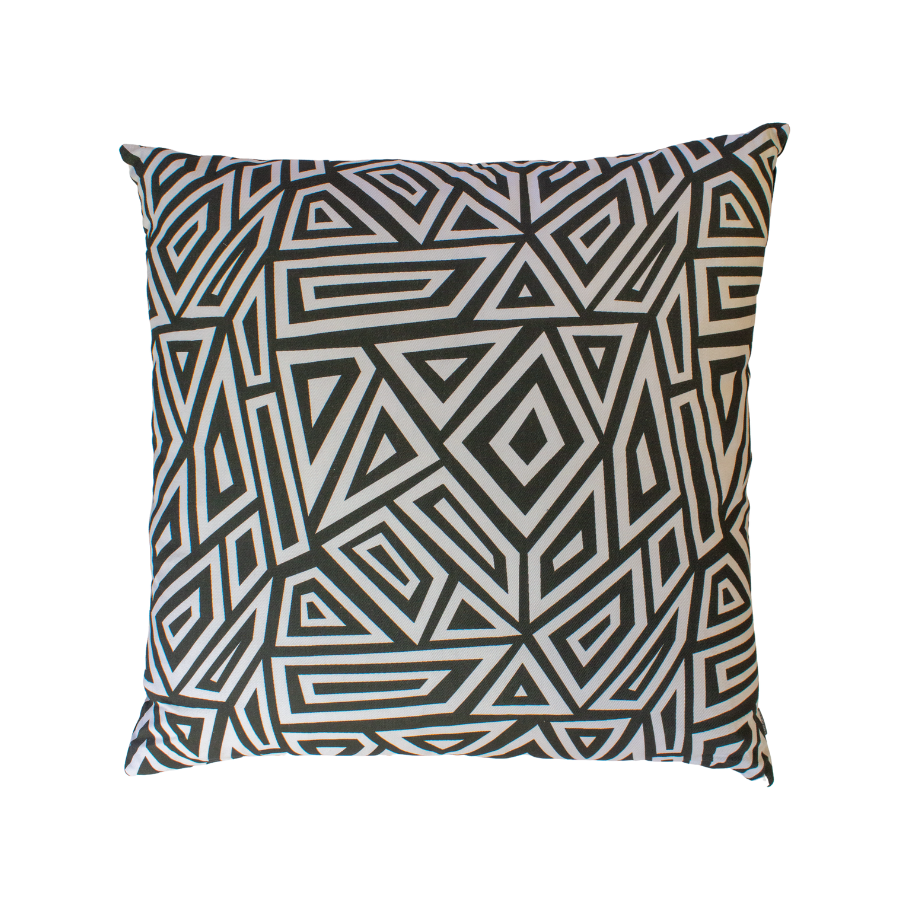 Geometric Print Cotton Scatter Cushion - Ruthanne Collection