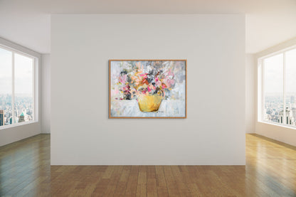 Space to Breathe Canvas Print in Kiaat Frame - Kim Black - Ruthanne Collection
