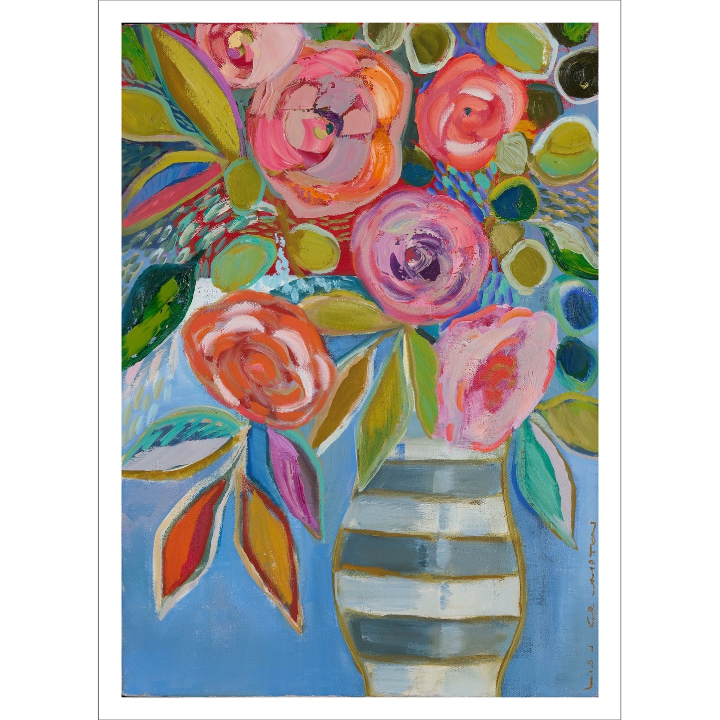 Bright Florals ll Poster Print