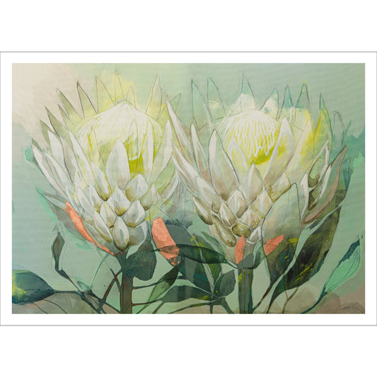 Protea Sisters Poster Print