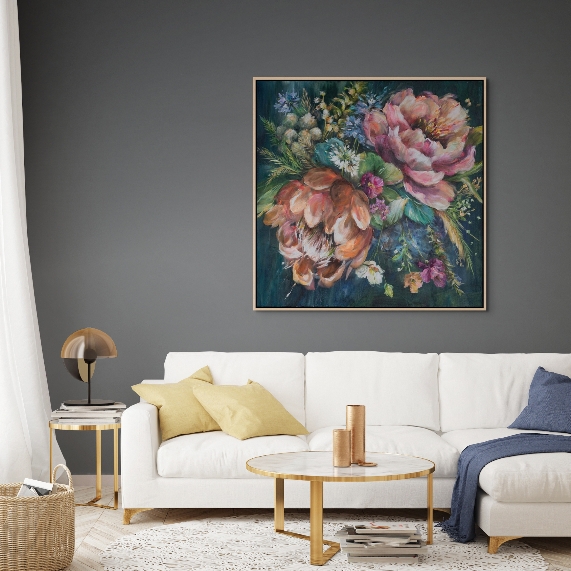 A Bunch of Happiness Canvas Print on a wall - ruthanne