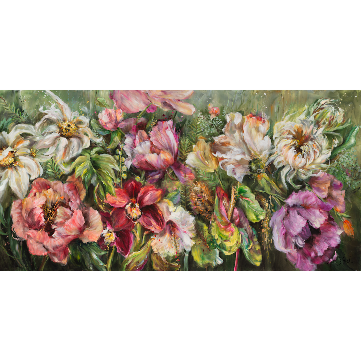 A Peace of The Garden Canvas Print