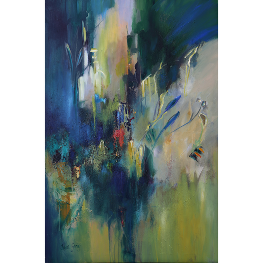 Aqua Abstract Canvas Print