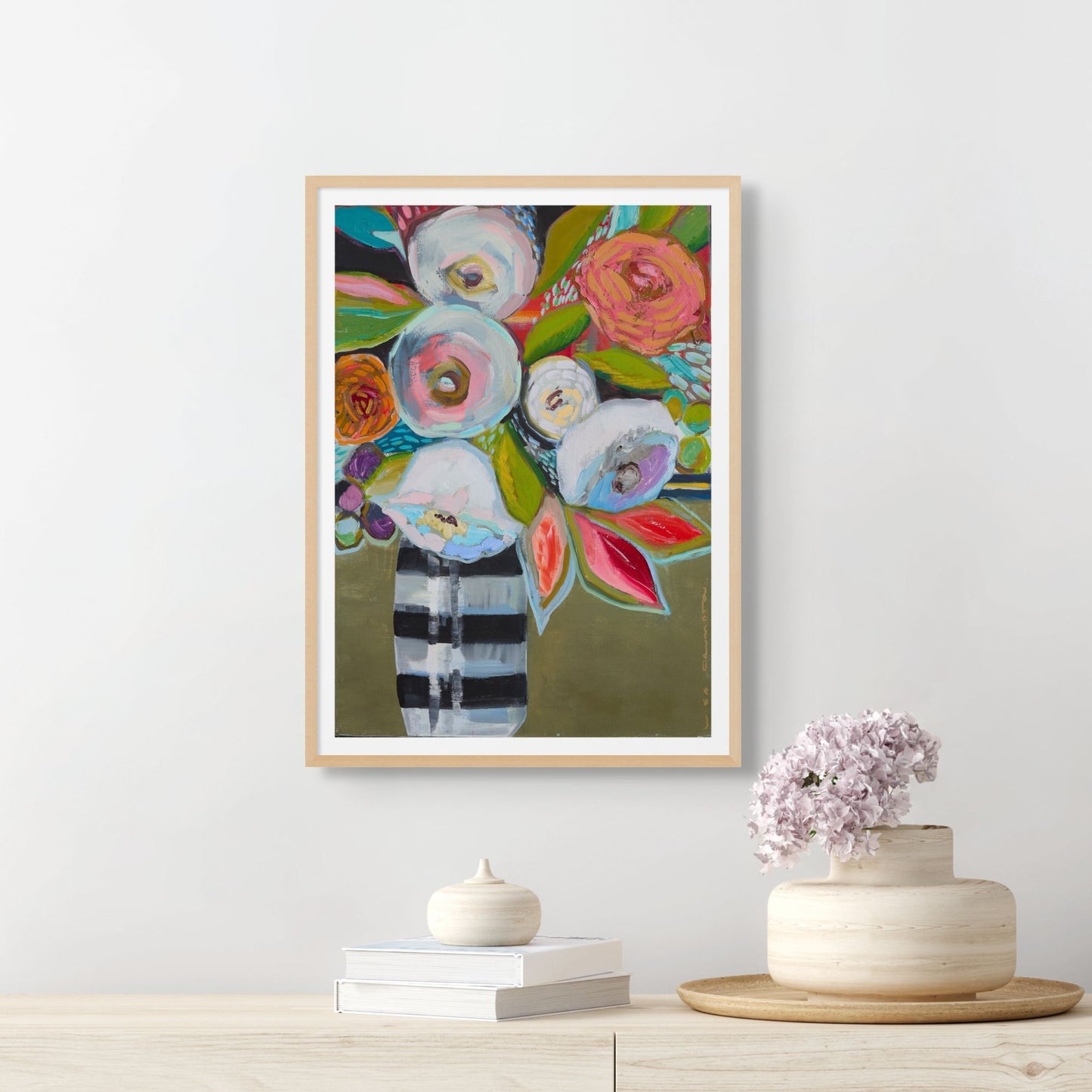 Bright Floral lll Poster Print