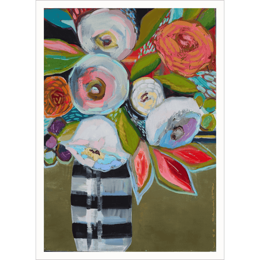 Bright Florals lll Poster Print