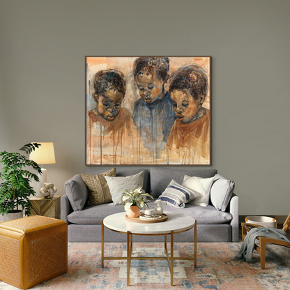 Brothers Canvas Print on Wall - Ruthanne Collection
