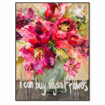 I Can Buy Myself Flowers Canvas Print