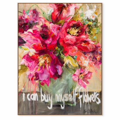 I Can Buy Myself Flowers Canvas Print