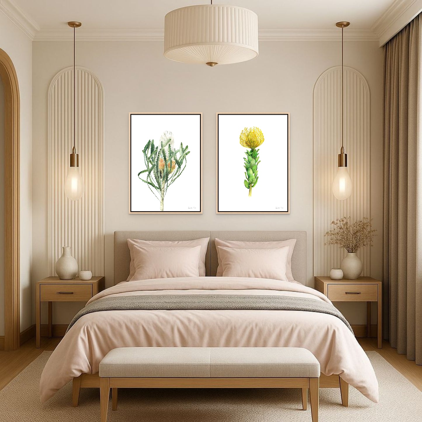 Yellow Pincushion Canvas Print