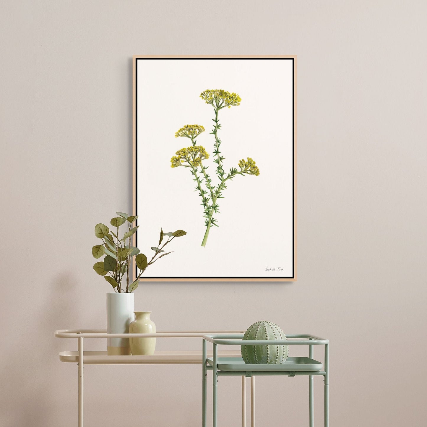 Golden Metalasia Canvas Print