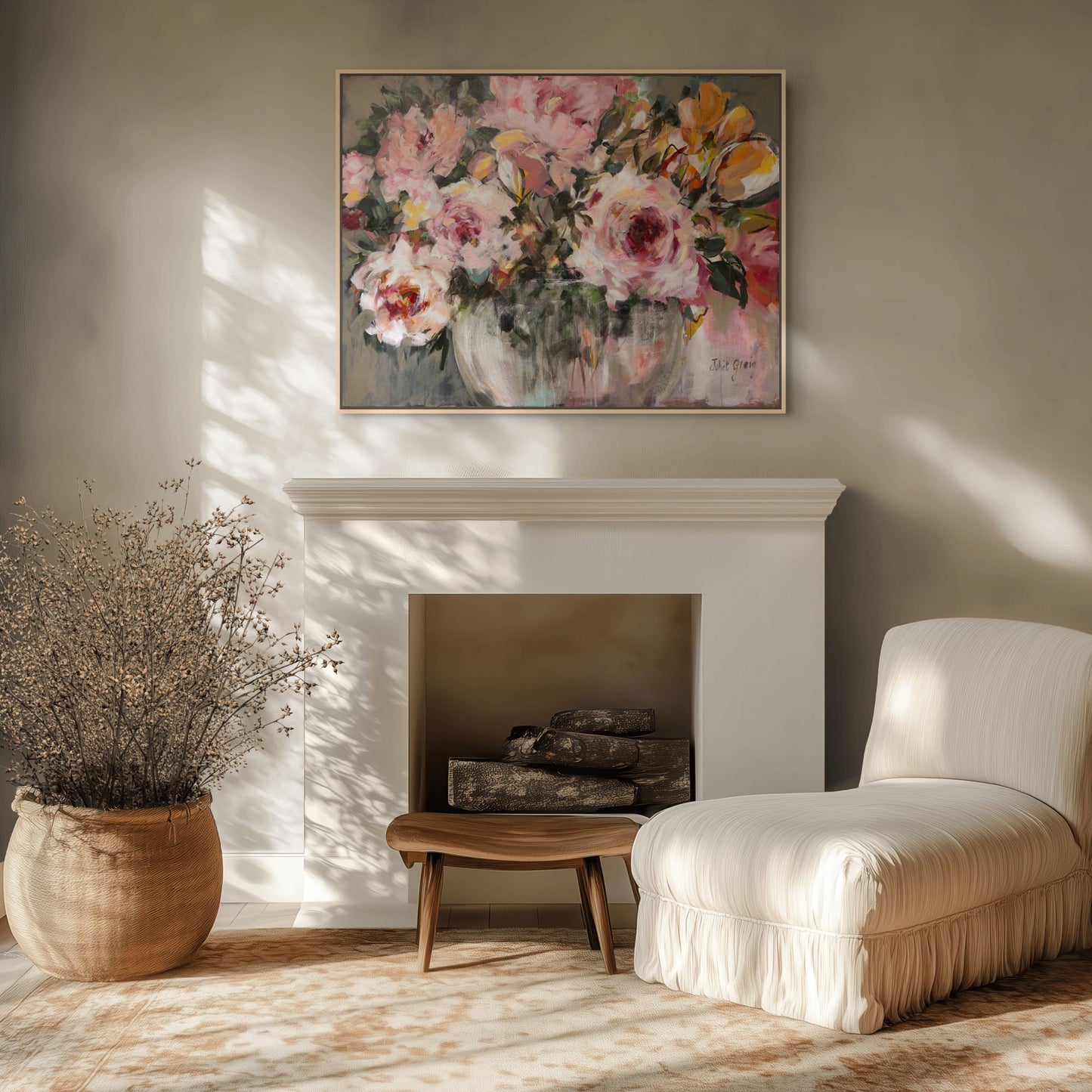 Pink Roses Canvas Print