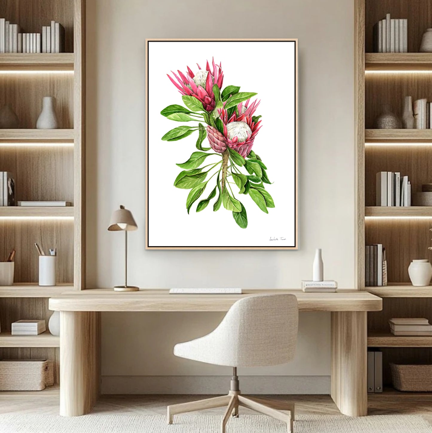 Protea Cynaroides Canvas Print