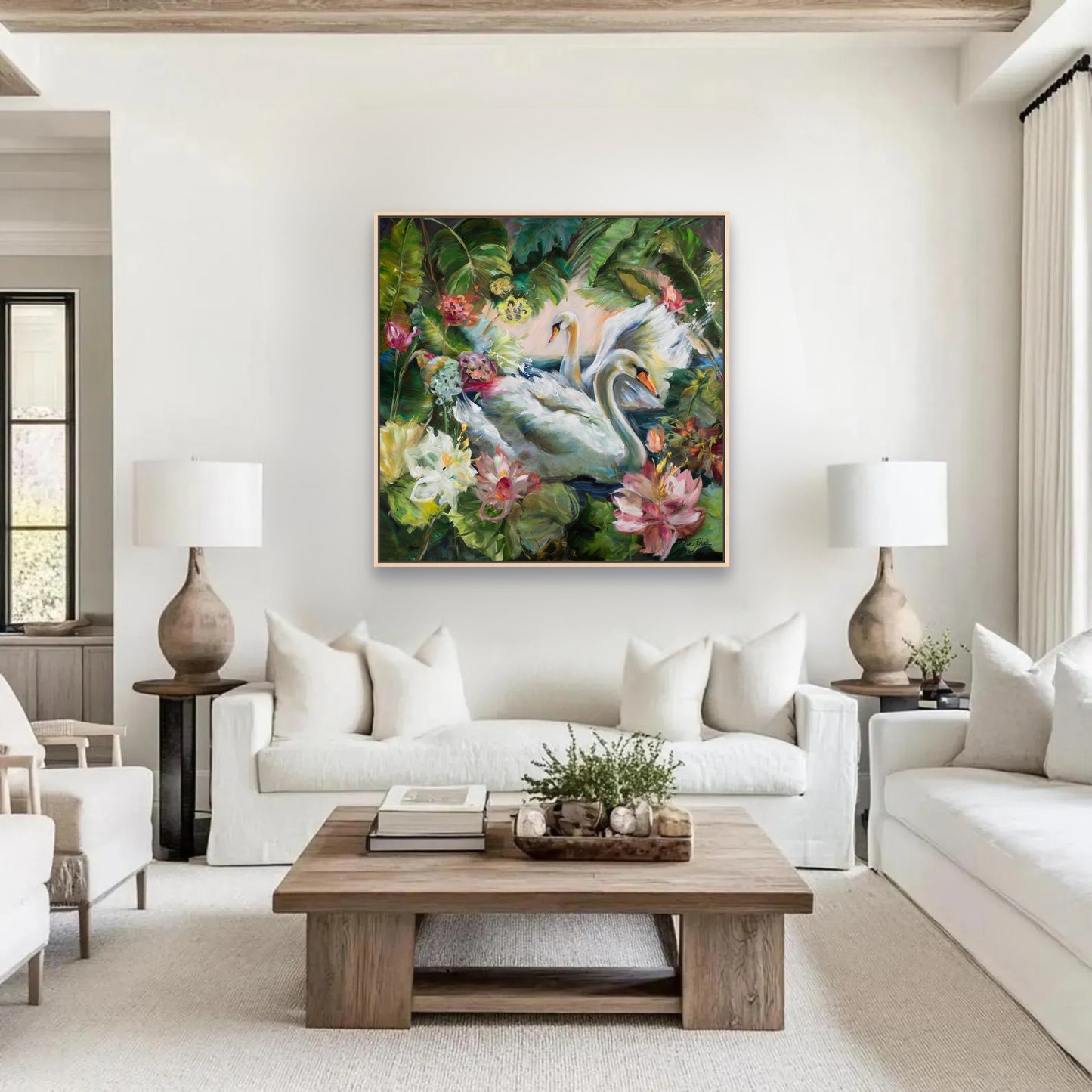 The Swans Canvas Print
