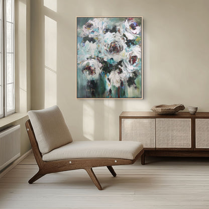White Roses Canvas Print