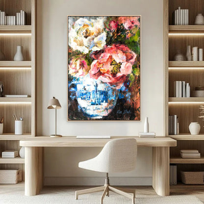 Joyful Peony Canvas Print