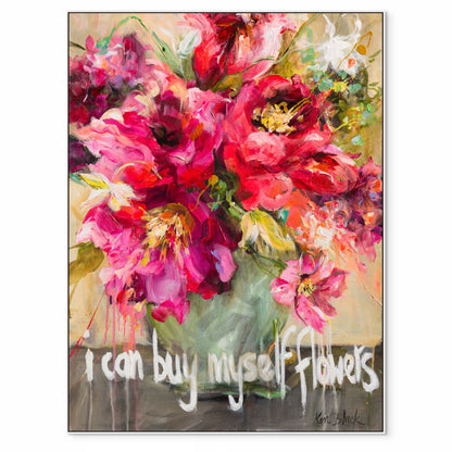 I Can Buy Myself Flowers Canvas Print