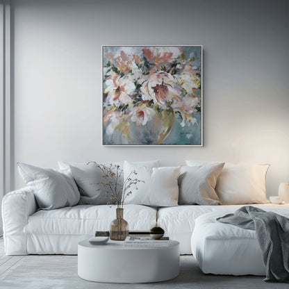 Pink Peonies Canvas Print