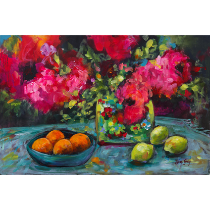 Fruit and Flowers Canvas Print