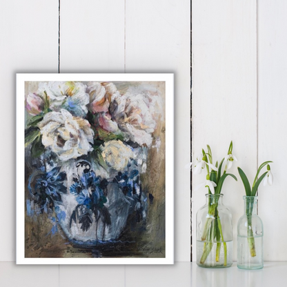 Full Bloom Print against the Wall - Kim Black - Ruthanne Collection